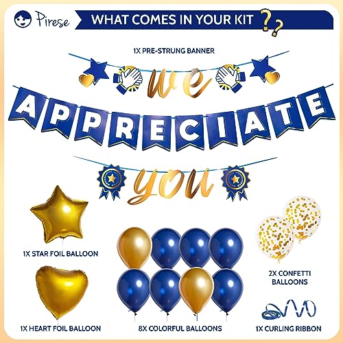 Pirese PM013 We Appreciate You Banner Decorations thumb #1