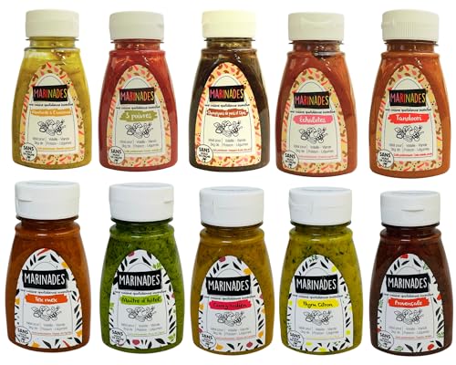 Sauce marinade prête à l'emploi à base d'huile pot de 150g pour 3kg de préparation (thym citron)