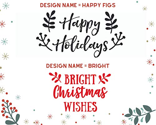 Christmas Stamps | Holiday Stamps | Rubber Stamp | Diy Christmas Gift Tags | Wood Mounted Stamp Or Self Inking #TOP4