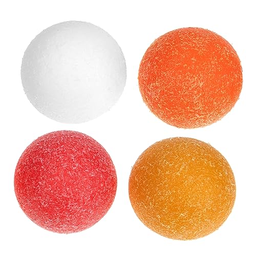 MUELODSIC 4Pcs Foosball Replacement Balls Durable Table Soccer Game Accessories for Home and Events Includes and Bright Footballs for Tabletop Fun