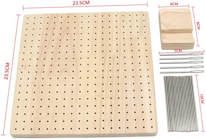 Wooden Blocking Board with 324 Small Holes Granny Square Crochet Board for Setting Sewing Knitting Knitting Patterns Artworks