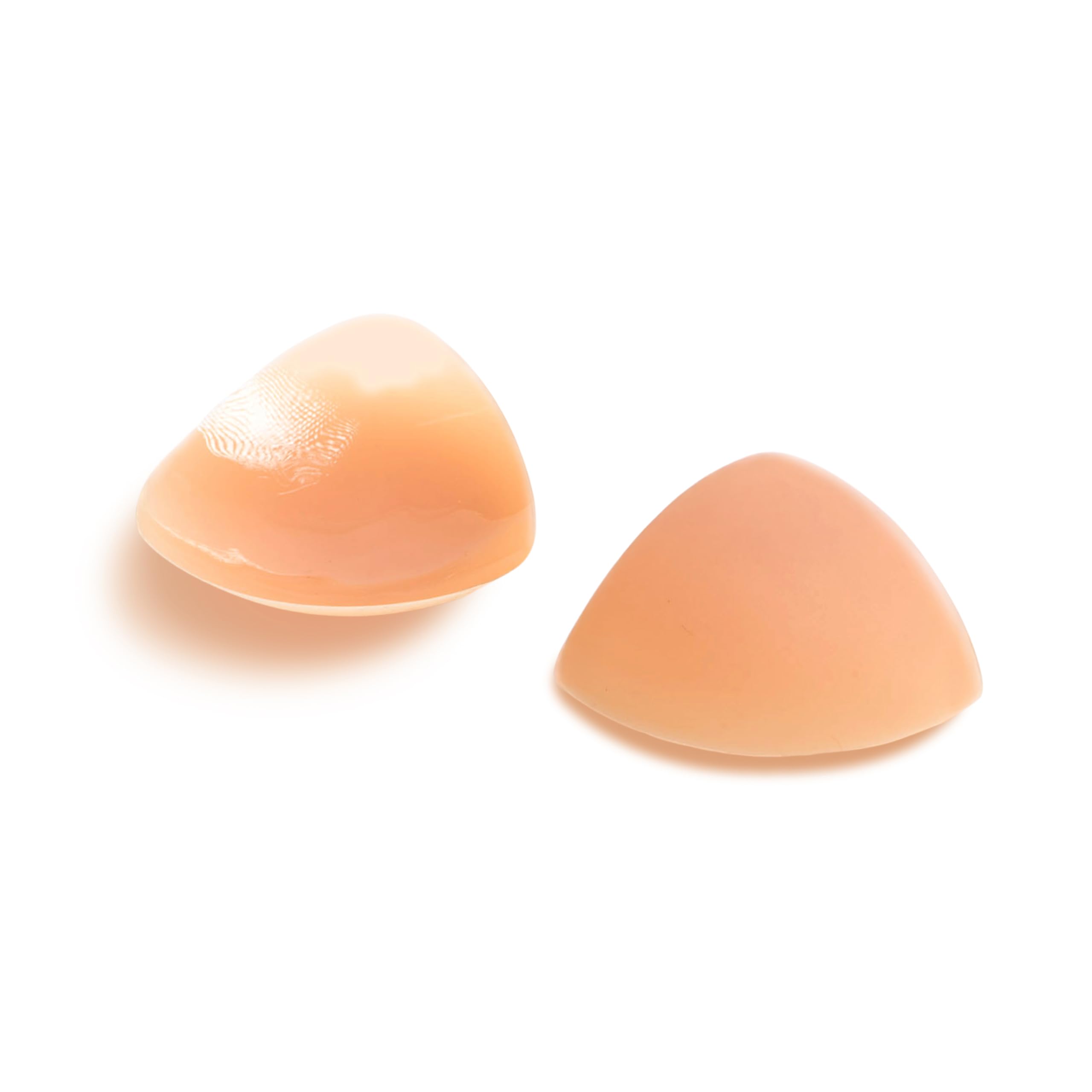 Triangular Ultra-Thin, Reusable, Adhesive, and Hypoallergenic Nipple Covers - Cappuccino - For Cup B-D+