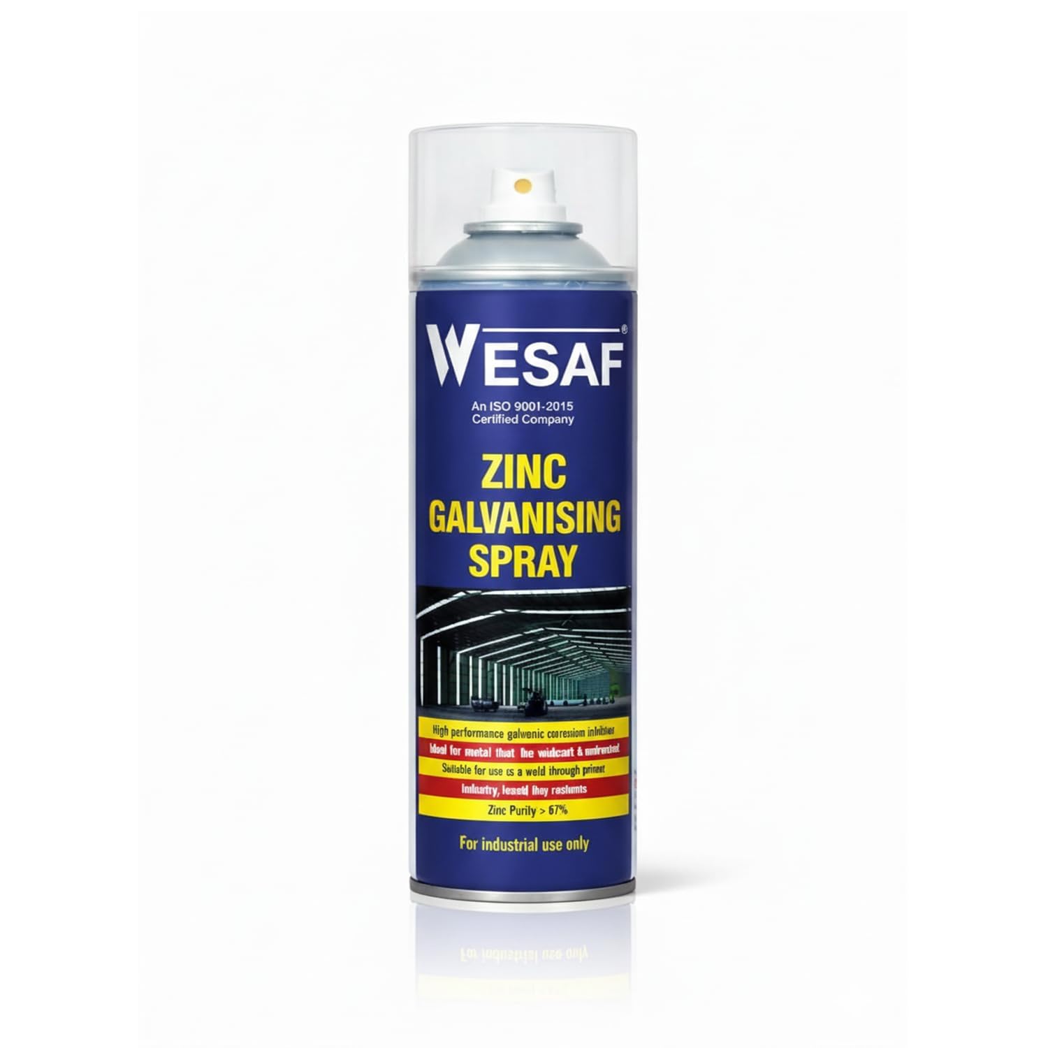 Wesaf Heavy Duty Cold Galvanizing Silver Coating Zinc Spray Excellent Corrosion Protection weather resistance For All Types of Metal Surface To Repair The Surface of Galvanised Grade-5060 (350GM) (25)