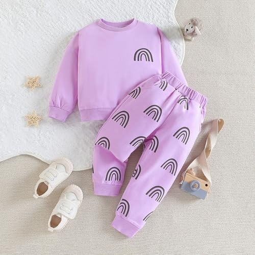 Toddler Boys Girls Matching Halloween Outfits Crewneck Sweatshirt and Joggers Ghost Print Halloween Set Trendy Clothes4