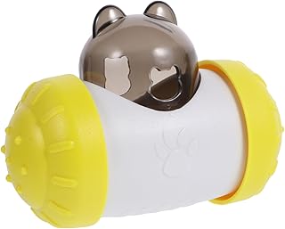 CIYODO Pet Leaking Toy Balance car cat Toy Dog Balance Swing car chew Toys for Dogs Puppy Slow Feeder Food Leakage Toys Puzzle feeders for Dogs pet Tumbler Toy Dessert Plastic to Feed