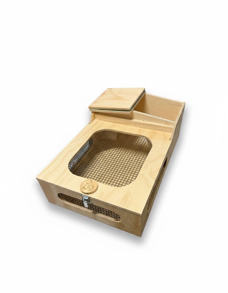 Casetta teca terrario tartarugario casa per taratarughe tartaruga di terra rettili recinto gabbia trasportino 60x40x23h tetto Verde