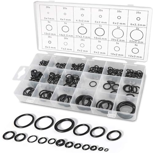 DIY Crafts 225 Pcs / 18 Sizes Rubber O-Ring Sealing Gasket Washer Seal Assortment Kit for Car Auto Vehicle Repair Air Conditioning Compressor Seals Gas Connections Assortment Accessories Metric (224) (B0CYP8T81X) Amazon Price History, Amazon Price Tracker