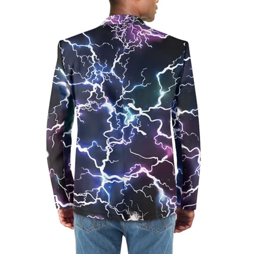 Xhuibop One Button Blazer Mens Sport Coat Lightweight Slim Fit Jacket Casual Business Suits4