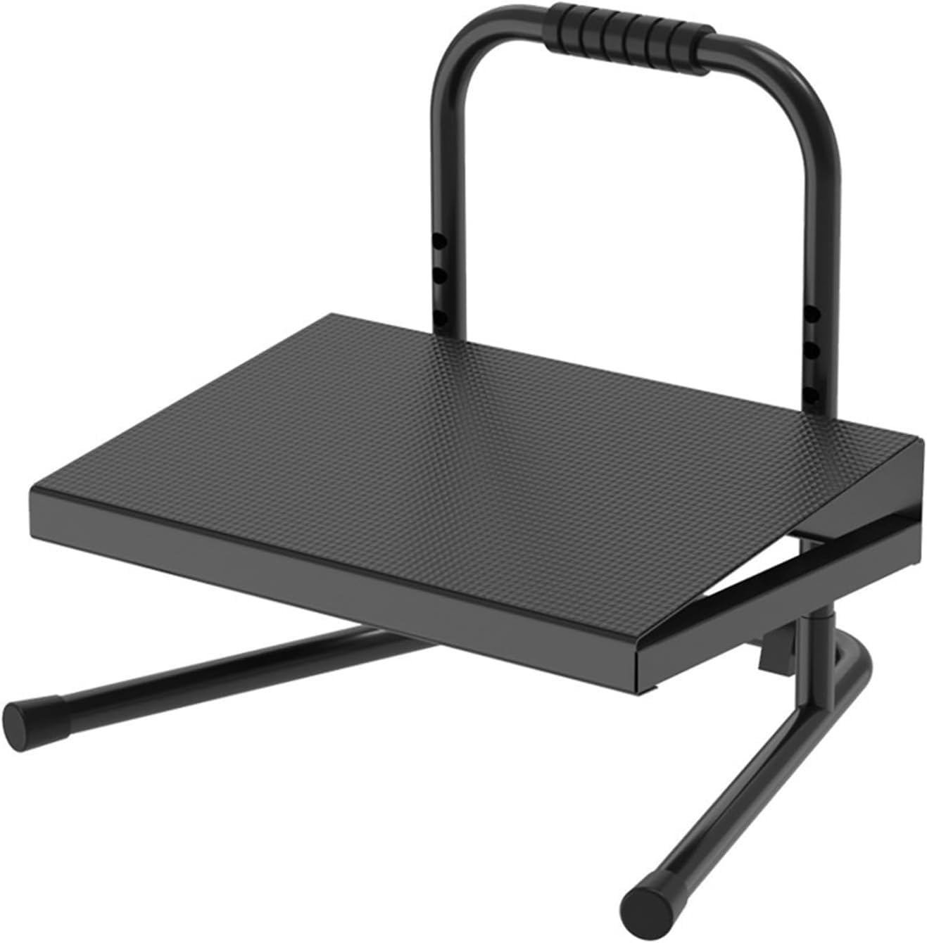 Reposapiés Debajo del Escritorio, Reposapiés De Altura Regulable, Reposapiés Ergonómico para Escritorios De Pie, con Asas Y Seis Ajustes De Altura