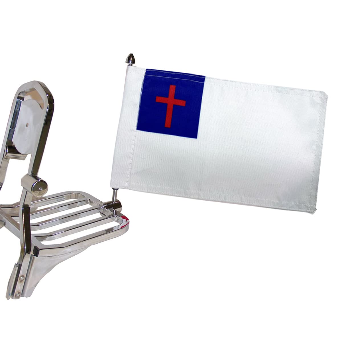 Motorcycle Biker Flag 6" X 9" -Highway Speed Rated! (Christian) Made in the USA!