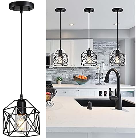 Laihezz 1-Light Vintage Hanging Light Pendant Light Fixture Cover