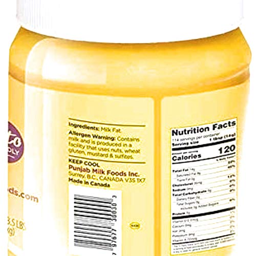 Nanak Pure Desi Ghee, Clarified Butter, 56-Ounce Jar - Pack Of 4 #TOP1