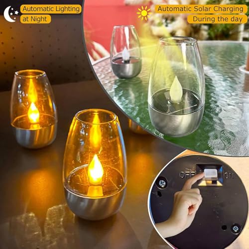 Lámpara de Mesa Solar Impermeable para crear ambientes cálidos 4