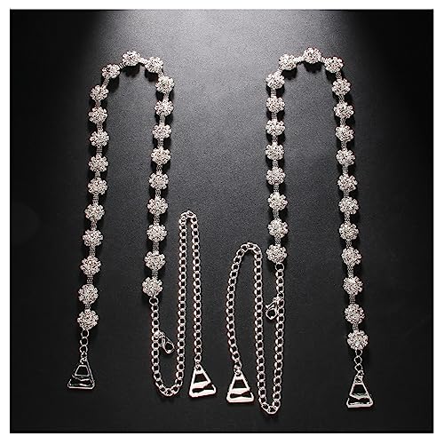 1Pair Luxury Rhinestone Shoulder Straps Jewelry Crystal Shoulder Strap Chain Rhinestone Underwear Chain Bridal Wedding Dress Bra Summer Body Accessories Jewelry for Women3