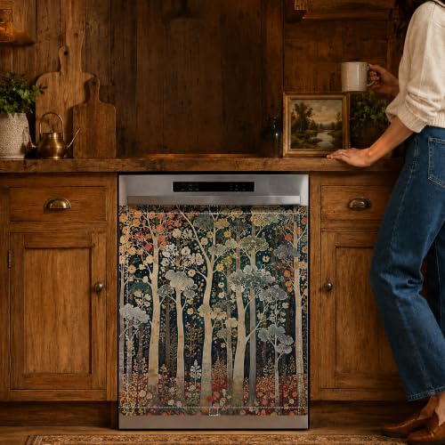 gsgfdsh Autumn Forest Fall Dishwasher Decorative Magnet Cover by gsgfdshf - Used condition - US$17.09