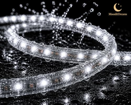 Image of MoonlitDreams 3 Meter LED Rope Light for Decoration - Waterproof White SMD Cove Light for Ceiling, Home Decor, LED Pipe Light for Diwali, Festival, Indoor, Outdoor Use