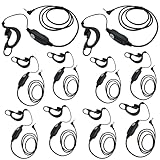 stdgove 10Pack Walkie Talkie Earpiece Radio Accessories Ear Piece Ptt Headsets for Motorola Talkabout t802 t402 t6530 t6250 t605 t5950 t470 t465 t460 t210 t200tp t200 t472 t7100 t260tp fr60 mh230r