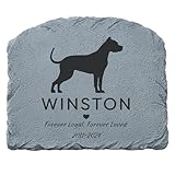 Let's Make Memories Personalized Memorial Garden Stone - Pet Silhouette - in Loving Memory - Dog