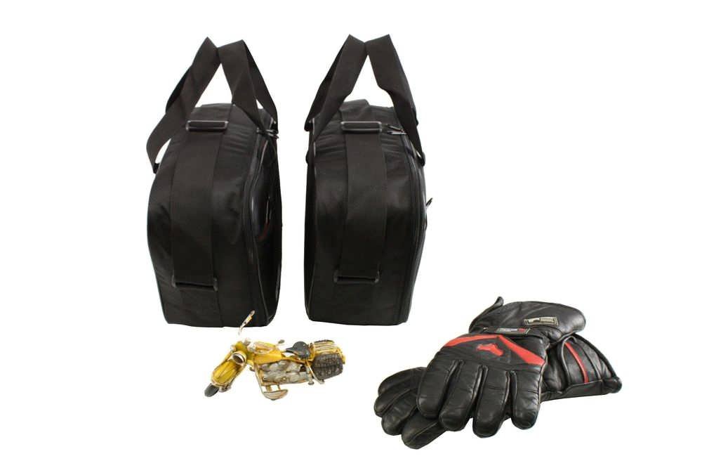 Bedruckte Koffer Innentaschen passend für Harley-Davidson Road King mit Leder Koffern
