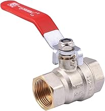 Ball Valve 1/2 Inch Ball Valve Water Valve Internal Thread PHA-001 High Quality Perfect System Red Handle Lever Handle Water System Robust Design Brass Teflon Seal