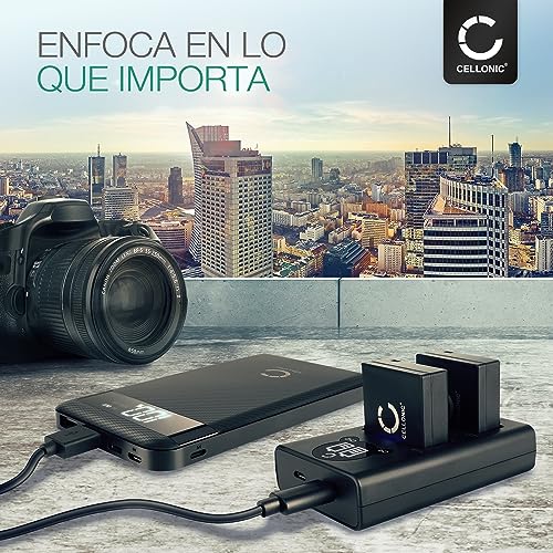 CELLONIC Cargador Dual DMW-BLE9 DMW-BLG10E Smart y Rápido Compatible con Cargador Doble DE-A98A DE-A99B + Cable USB de Carga Alimentación - imagen 6