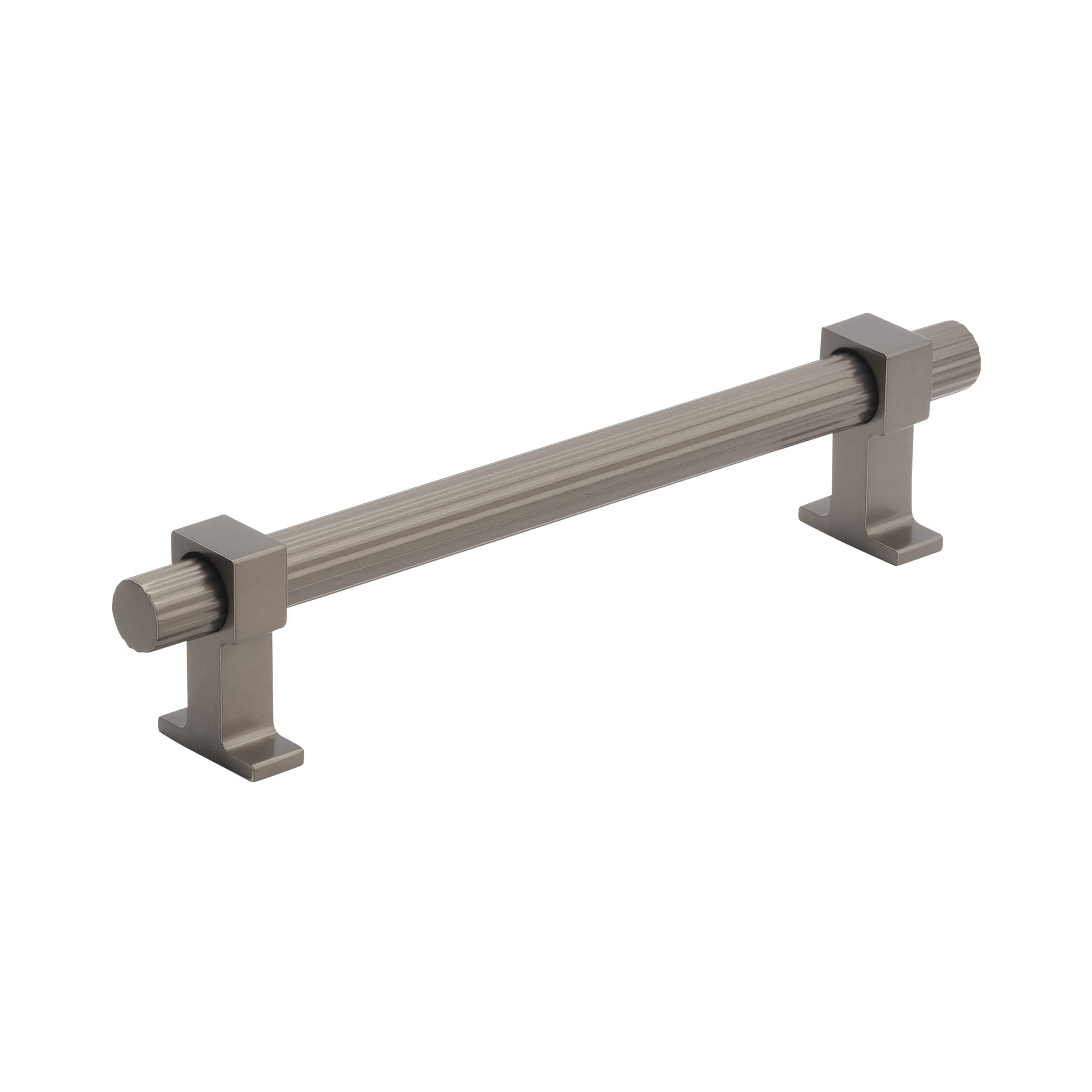 Amerock | Cabinet Pull | Black Brushed Nickel | 5-1/16 inch (128 mm) Center to Center | Carrigan | 1 Pack | Drawer Pull | Drawer Handle | Cabinet Hardware