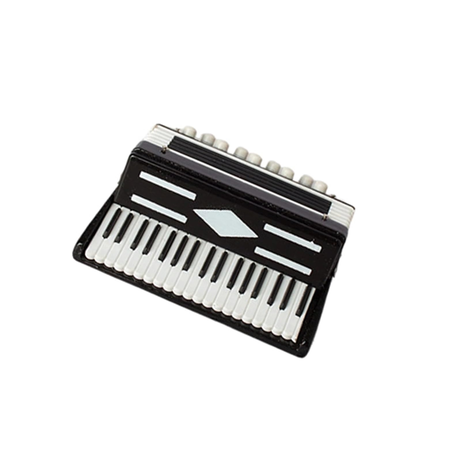 ZXFJYUIP Miniature Accordion Model Musical Instrument Ornament For Home Decoration(Bk,4 * 3CM)