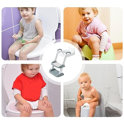 Escadote dobrável - Potty Steps para Toddler | Assento penico confortável e seguro com almofadas ant