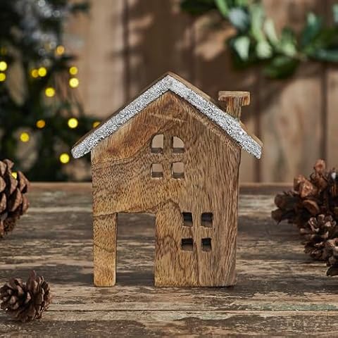 VHC Brands Wooden Cottage House 5.75x5.5x1 Cover