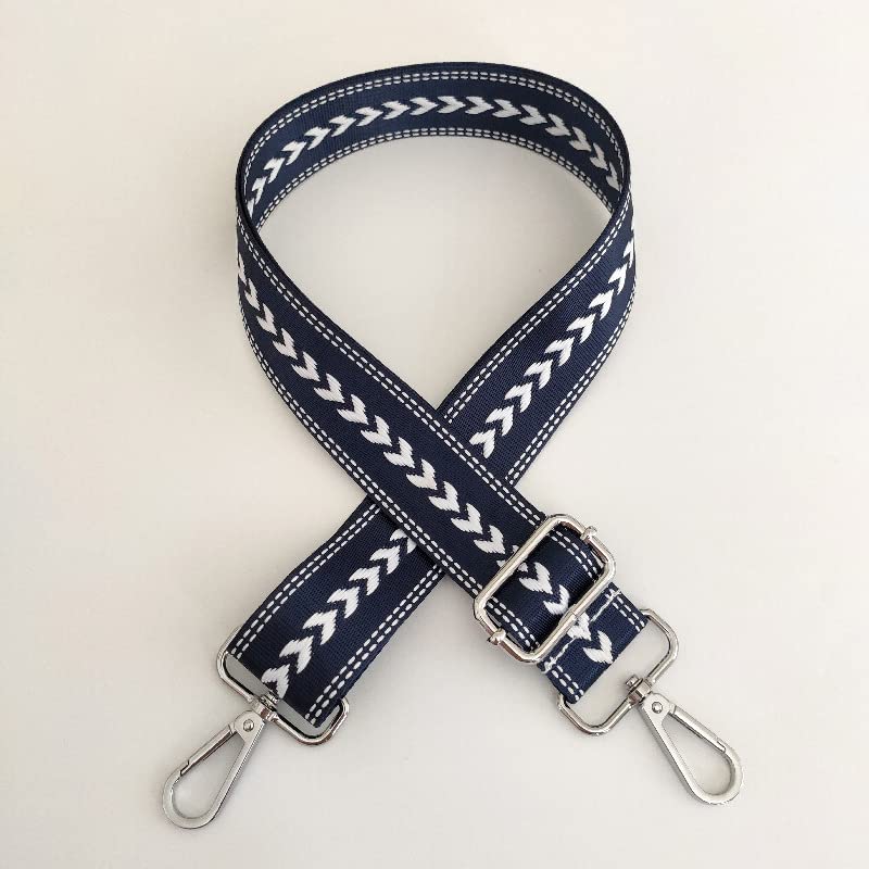 Correa Bandolera Ancha De 3.8cm | Reemplazo Ajustable 72-130cm Para Bolso De Mujer | Con Mosquetones Giratorios | Rosa, Azul O Negro
