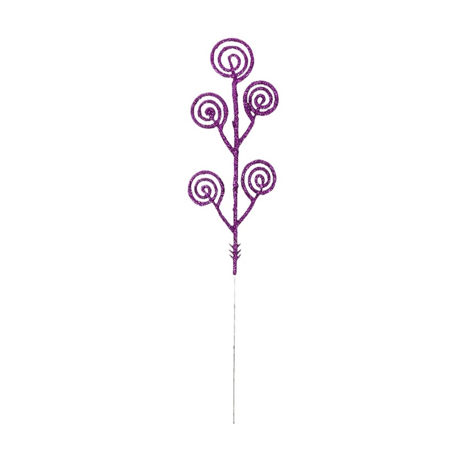 Casetlong 5Pcs Decorations Artificial Bouquet For Home Decor Ornament(Purple)