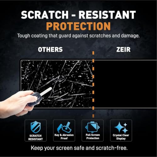 Image of ZEIR MATTE [3 PACK] Screen Protector Compatible with MAHINDRA XUV 7XO - 12.3 Inch Triple Screen Display Guard (NO Adrenox+ Badge Cutout) + TPU STERRING & STORAGE PANEL Accessories [Not Tempered Glass]