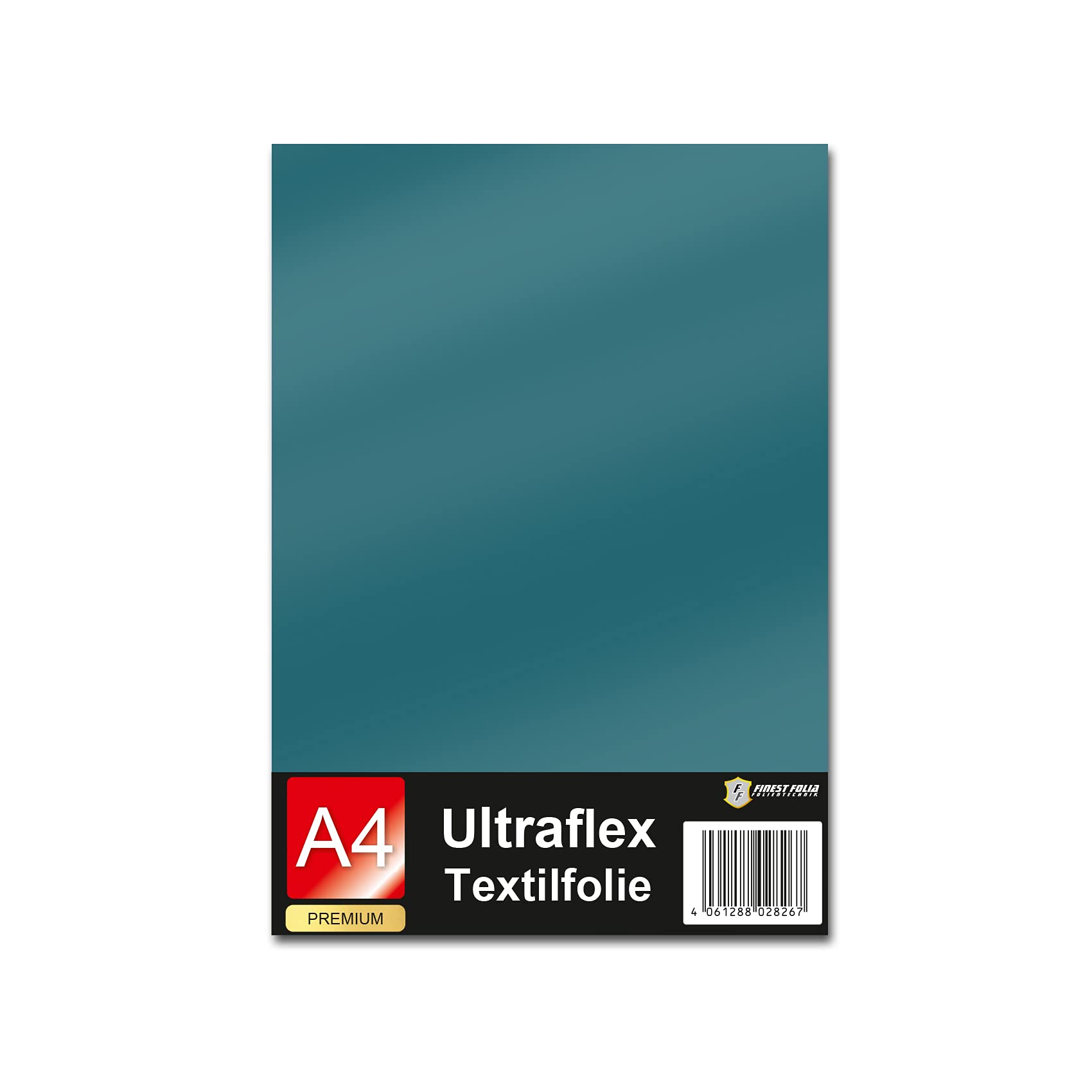 Finest Folia Ultraflex S – Pellicola Per Plotter Da Taglio In Tessuto, 61 Colori, Formato A4 (30x20 Cm), Opaca, Per Personalizzare T-Shirt E Abbigliamento (Colore: 20 Petrolio)