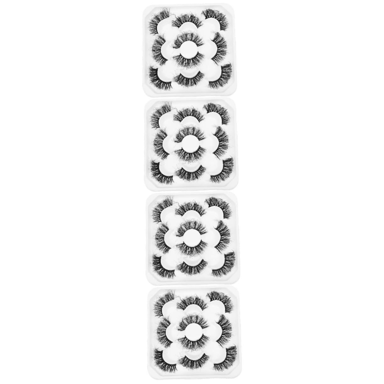 Beavorty 4 Set Di Ciglia Finte Delicate Sulla Pelle E Extension Per Ciglia Soffici Facili Da Applicare Per Le Feste 5 Paia*4