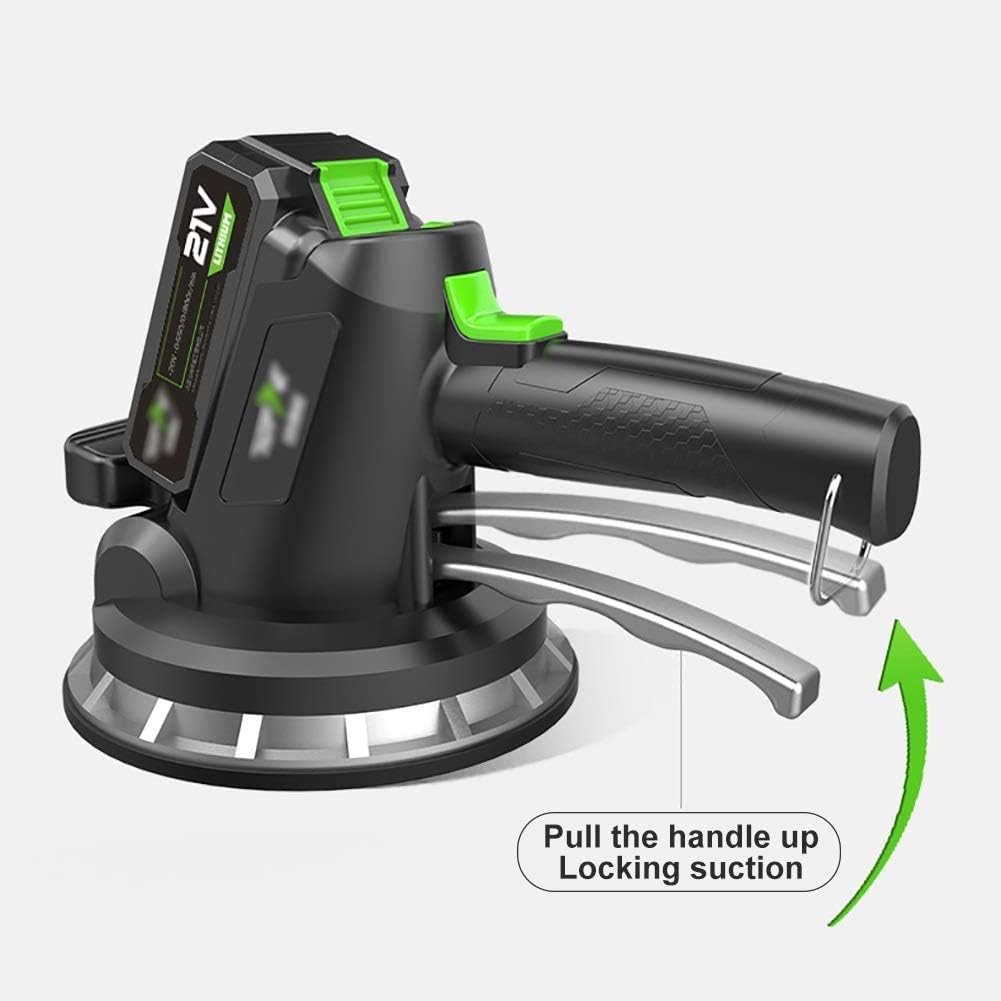 ZQTHL Electric Tiling Machine, Tile Tiler Vibrating Tool - Floor/Wall Tiles - Maximum Adsorption of 320kg - Large Capacity Lithium Battery 21V 15000 MAh (10 Knots),1 Battery : Tools & Home Improvement