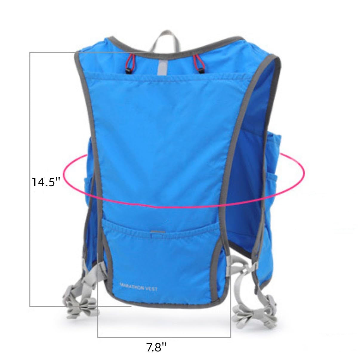 Marathon Off-road Running Bag, Borsa Ciclismo, Gilet Sportivo, Zaino, Borsa per Borraccia Zaino per Trail Running Leggero Idratazione Rimani Idratato e Confortevole sul Vostro