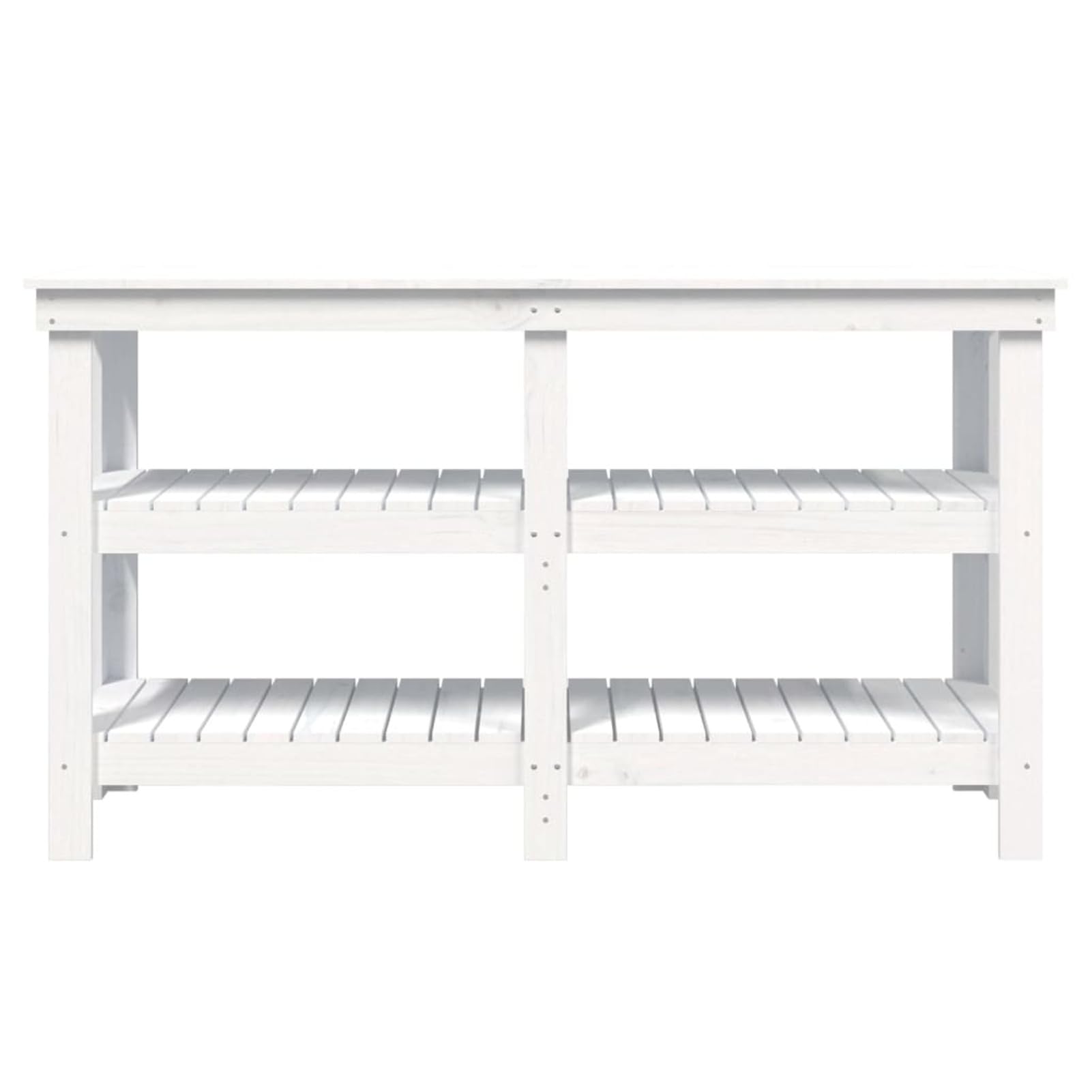 LAPOOH Banco de Trabajo, Mesa De Trabajo Taller, Caballete Mesa, Banco Herramientas, Bancada De Trabalho, Caballete para Mesa, de Madera Maciza de Pino Blanco 142,5x50x80 cm