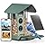 Kiwibit Beako™ Smart Bird Feeder with 4K Camera Solar Powered for Outdoors - Ultra HD Live Stream, Enhanced AI Identification 10,000+ Bird Species, Real-Time Motion Detection, Easy Setup & Refilling