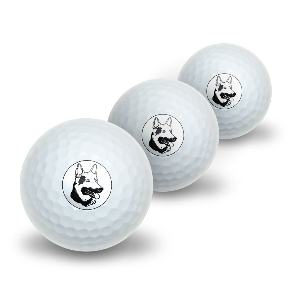 GRAPHICS & MORE German Shepherd - Dog Novelty Golf Balls 3 Pack