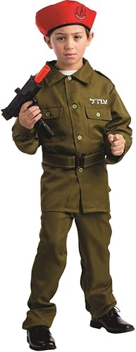 Dress Up America Disfraz de soldado israelí para niños, uniforme del ejército para niños