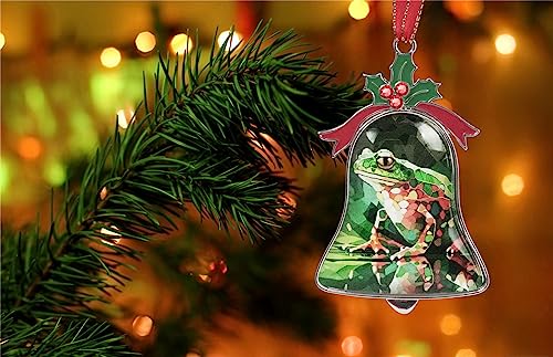 Lctckp Christmas Bell Ornament Pendant Decoration Metal Hanging Christmas Ornaments For Home Decoration Holidays Decor (Cute Frog) #TOP2