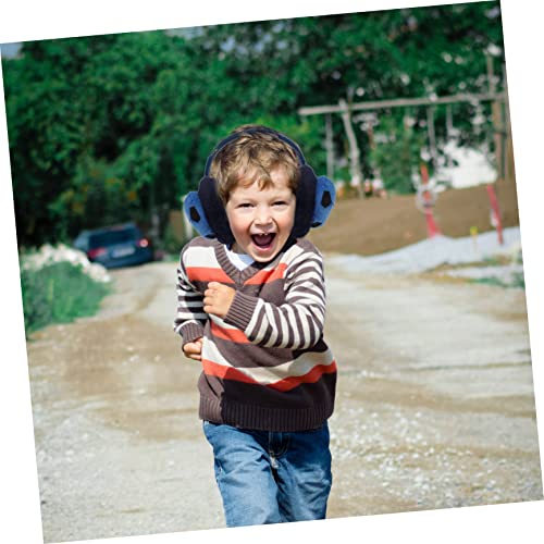 BESPORTBLE Soccer Shape Winter Ear Warmer Earmuff for Boys Practical Cold Weather Ear Cover Durable Protective Blue Black2