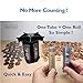 CO5IN1 Coin Sorter Tube Coin Counter with Coin Wrappers, 5-in-1 Change Sorter Change Counter Machine, Coin Organizer & Coin Holder Coin Roller, Use with Coin Bank Coin Jar, Sort Quickly & Accurate