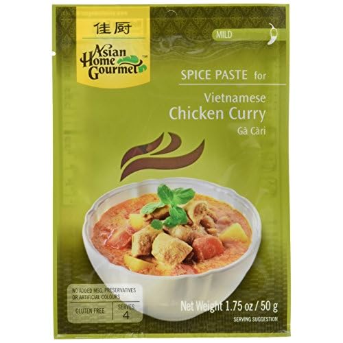 Asian Home Gourmet Würzpaste Vietnamesisch Huhn Curry, 6er Pack (6 x 50 g)