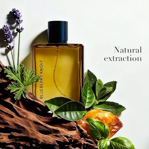 Image of AFLUXE Blueberry Knight Men's Cologne 3.4 Fl. Oz, Fresh Fruity & Woody Notes, Modern Masculine Eau De Parfum Lasts All Day