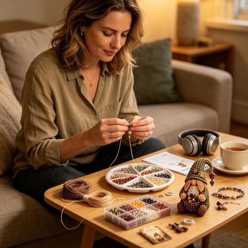 Kit de abalorios para principiantes con cuentas 3D e instrucciones de arte 2
