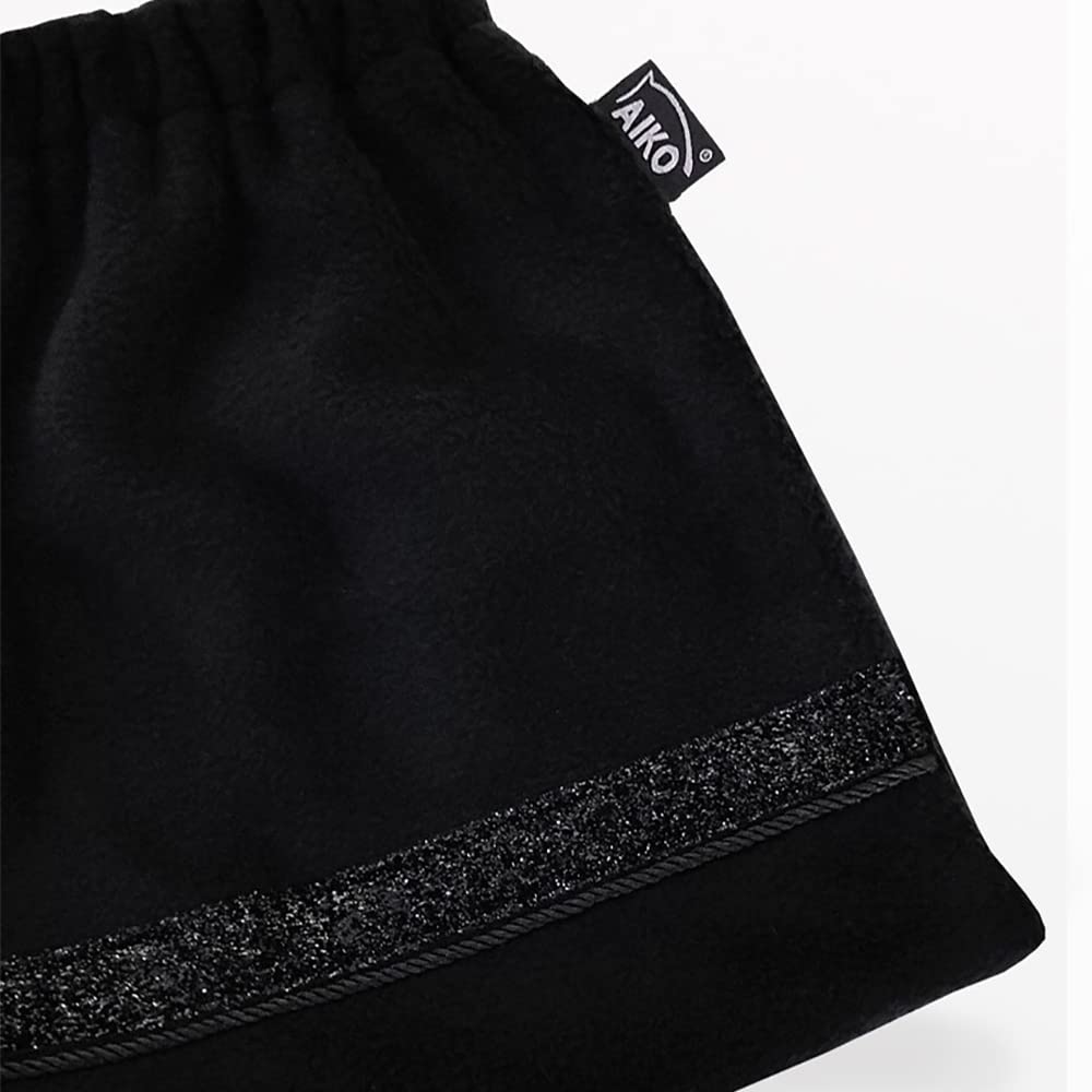 Aiko Steigbügelschoner - Shine Bright - Fleece 1 Paar (schwarz)