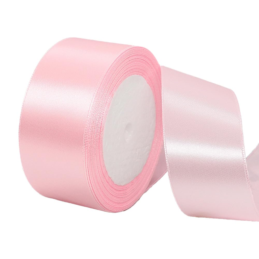 LannuMet 1-1/2 Inch Solid Satin Ribbon Polyester Fabric Ribbon for Gift Wrapping Party Decoration Wedding Invitations DIY Handmade Bridal Bouquets