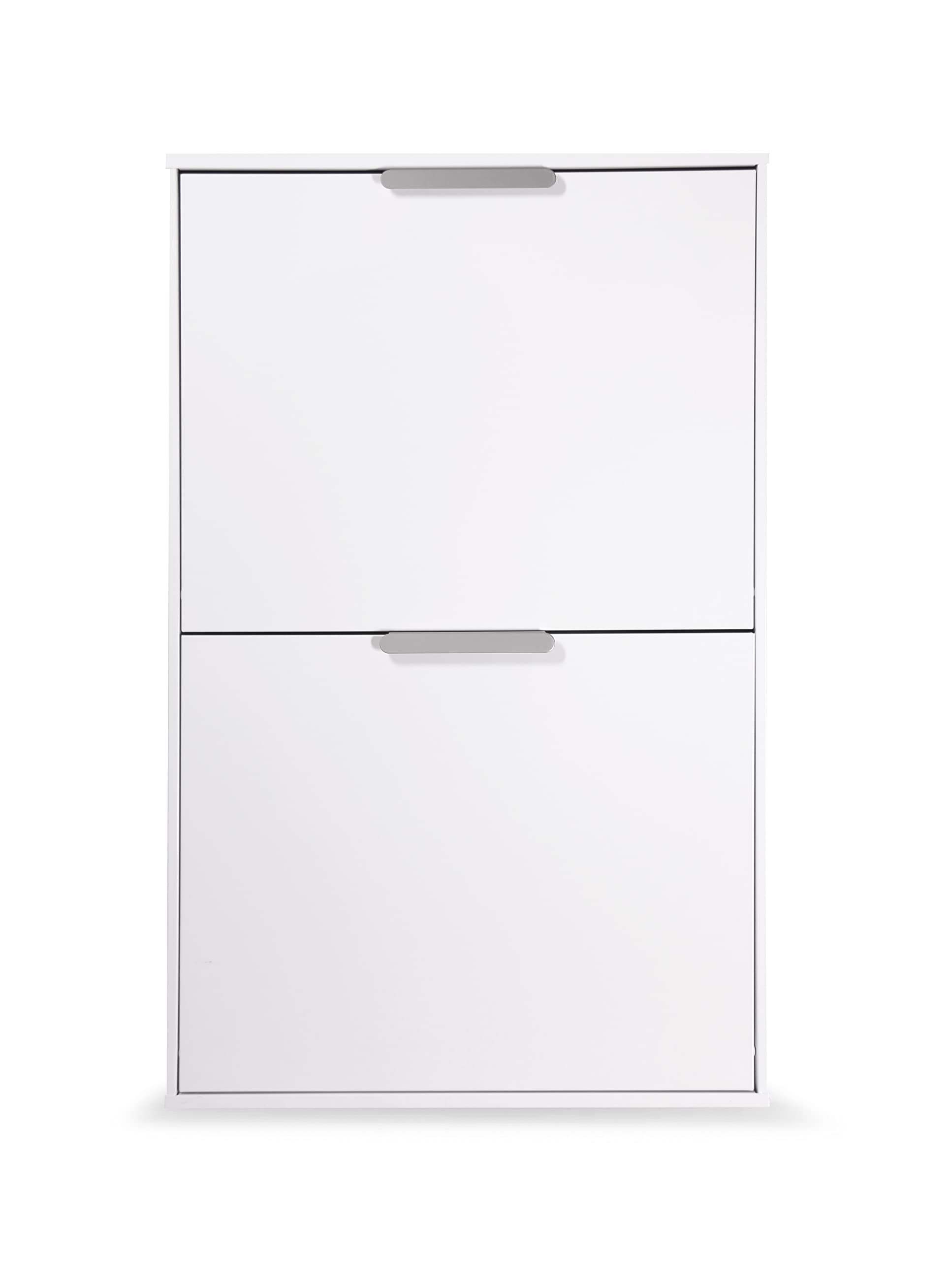 Arregui CR601-E Pattumiera Differenziata 4 Scomparti | 4x 17L (68L) | Contenitore in Acciaio da Interno | Mobile per Raccolta Differenziata | Cestino per Spazzatura da Cucina e Ufficio | Bianco