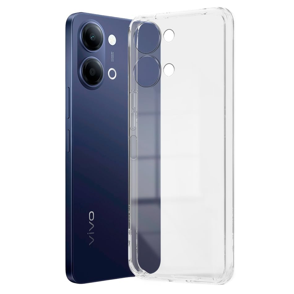 Image of Sars Soft Silicon Protective Flixible TPU Back Case Cover for vivo Y11 5G - Transparent